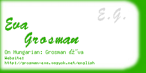 eva grosman business card